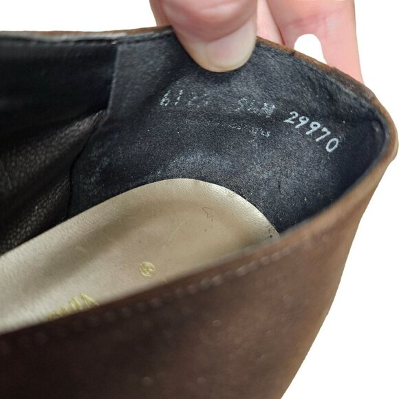 Magdesians California Women's Brown Suede Block Heel‎ Shoes 9.5 Neutral Workwear - Picture 10 of 15